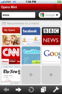 Opera Mini для iPhone в AppStore!!! iphone